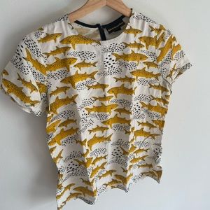 Nooworks leopard shark shirt small